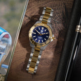 Tag Heuer Aquaracer Blue Dial Two Tone Steel Strap Watch for Women - WBD1325.BB0320