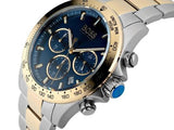Hugo Boss Hero Chronograph Blue Dial Two Tone Steel Strap Watch for Men - 1513767