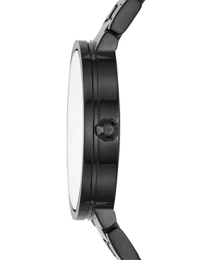 Tory Burch Reva Black Dial Black Steel Strap Watch for Women - TBW4036