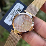 Tommy Hilfiger Lynn Crystals Rose Gold Dial Rose Gold Mesh Strap Watch For Women - 1781868