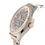 Emporio Armani Meccanico White Dial Two Tone Stainless Steel Watch For Men - AR60002