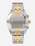 Seiko Sport Chronograph Black Dial Two Tone Steel Strap Watch for Men - SSB430P1