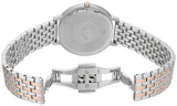 Emporio Armani Silver Sunray Dial Two Tone Steel Strap Watch For Women - AR11113