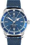 Breitling Superocean Heritage B20 Automatic 46 Blue Dial Blue Mesh Bracelet Watch for Men - AB2020161C1S1