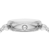 Emporio Armani Gianni T-Bar Automatic Silver Dial Silver Steel Strap Watch For Women - AR60022
