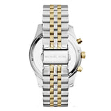 Michael Kors Lexington Chronograph Silver Dial Two Tone Steel Strap Watch for Women - MK5955