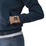 Tissot Seastar 1000 Black Dial Two Tone Steel Strap Watch For Men - T120.410.22.051.00