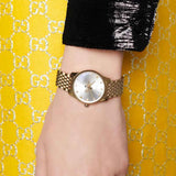 Gucci G Timeless Mother of Pearl Dial Gold Steel Strap Watch For Women - YA1265021