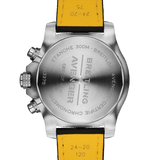 Breitling Super Avenger Chronograph 48 White Dial Black Nylon Strap Watch for Men - A133751A1A1X1