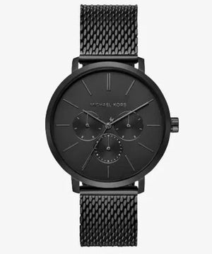 Michael Kors Irving Quartz Black Dial Black Mesh Bracelet Watch For Men - MK8742