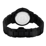 Daniel Wellington Iconic Link Ceramic Black Dial Black Steel Strap Watch For Women - DW00100414