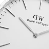 Daniel Wellington Classic Bayswater White Dial Blue NATO Strap Watch For Women - DW00100280