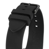 Hugo Boss Velocity Black Dial Black Rubber Strap Watch for Men - 1513720