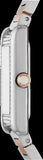 Emporio Armani Genni Mother of Pearl Dial Two Tone Steel Strap Watch for Women - AR11626