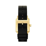 Tory Burch Robinson White Dial Black Leather Strap Watch for Women - TBW1504