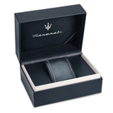 Maserati Attrazione Chronograph Black Dial Silver Steel Strap Watch for Men - R8853151010