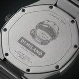 D1 Milano Pluto Ultra Thin Silver Dial Silver Steel Strap Watch for Men - D1-UTBJ18