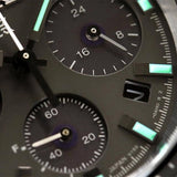 Seiko Prospex Speedtimer The Black Series Limited Edition Black Dial Black Steel Strap Watch for Men - SSC917