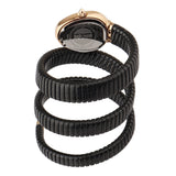 Just Cavalli Doppio Black Dial Black Steel Strap Watch for Women - JC1L163M0045