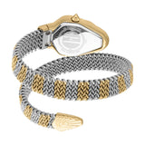 Just Cavalli Fiamma Silver Dial Two Tone Steel Strap Watch for Women - JC1L426M0055