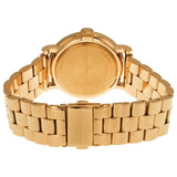Marc Jacobs Baker Blue Dial Rose Gold Steel Strap Watch for Women - MBM3330