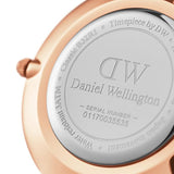 Daniel Wellington Classic Petite York White Dial Brown Leather Strap Watch For Women - DW00100176