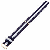 Daniel Wellington Classic Glasgow White Dial Two Tone NATO Strap Unisex Watch - DW00100047