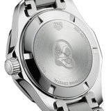 Tag Heuer Aquaracer Quartz Diamonds Black Dial Silver Steel Strap Watch for Women - WAY131P.BA0748
