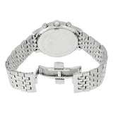 Tissot T Classic Tradition Chronograph Black Dial Silver Steel Strap Watch For Men - T063.617.11.067.00